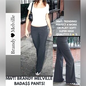 NWT! BRANDY MELVILLE PANTS! TRENDING NOW! BRAND NEW W/TAGS! BADA$$! 5 ⭐️ ‘s!